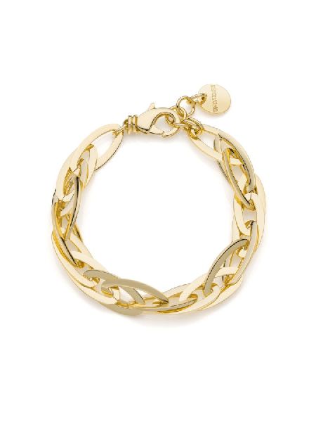 Bracciale catena navette dorato