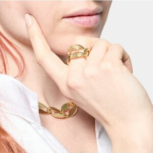 Anello maglia marina dorata
