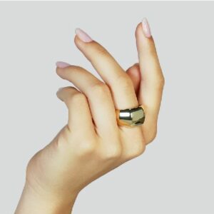 Anello a fascia dorato