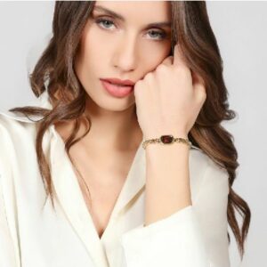 Bracciale Joya cristallo marrone