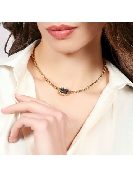 Collana Joya cristallo grigio