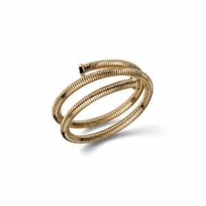 Bracciale Tubogas tre giri dorato