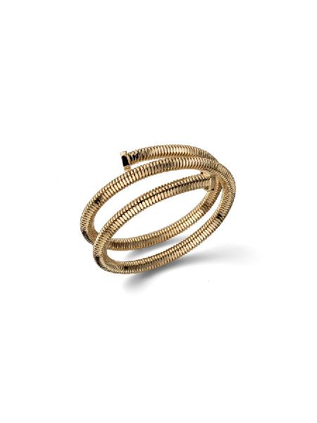 Bracciale Tubogas tre giri dorato
