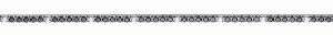 BRACCIALE ARGENTO+Spinello Nero+Zircone Bianco - MM 2,00 CM 20