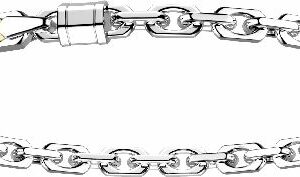 BRACCIALE TARGA ARGENTO+Oro Giallo CM 21,00