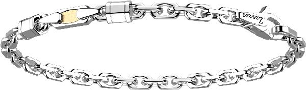 BRACCIALE TARGA ARGENTO+Oro Giallo CM 21,00
