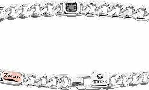 BRACCIALE ARGENTO+Oro Giallo+Diamante Nero CM 20,50