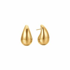 ORECCHINI DONNA IN ACCIAIO A GOCCIA IP GOLD (16x26mm)