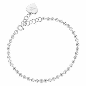 BRACCIALE DONNA IN ACCIAIO PALLINATO