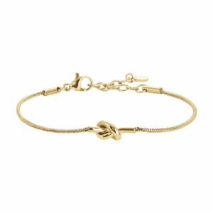 BRACCIALE DONNA IN ACCIAIO IP GOLD CON NODO