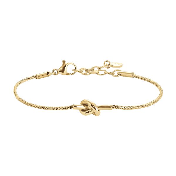 BRACCIALE DONNA IN ACCIAIO IP GOLD CON NODO
