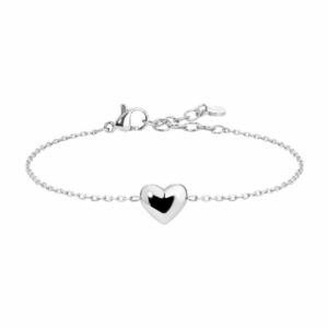 BRACCIALE DONNA IN ACCIAIO CON CUORE