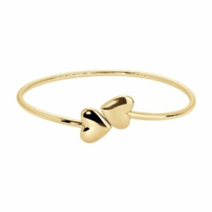 BRACCIALE DONNA IN ACCIAIO IP GOLD CON CUORI