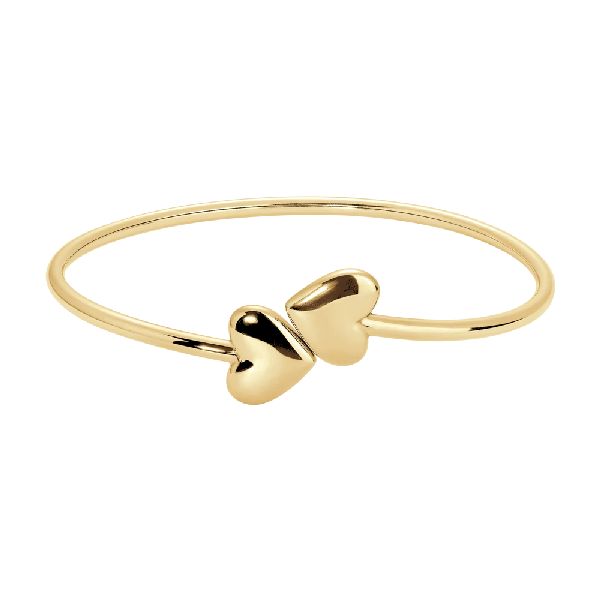 BRACCIALE DONNA IN ACCIAIO IP GOLD CON CUORI