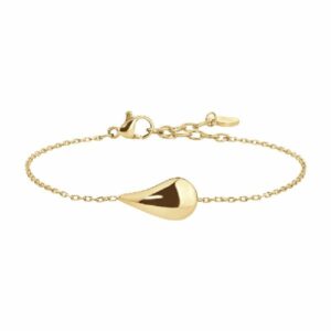 BRACCIALE DONNA IN ACCIAIO IP GOLD CON GOCCIA