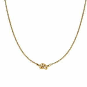 COLLANA DONNA IN ACCIAIO IP GOLD CON NODO