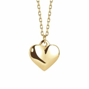COLLANA DONNA IN ACCIAIO IP GOLD CON CUORE