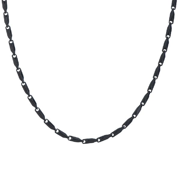 COLLANA UOMO IN ACCIAIO IP NERO