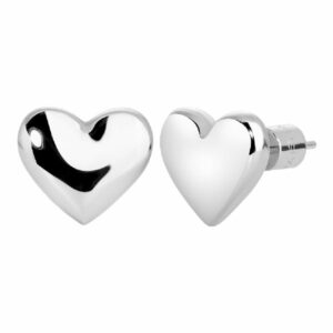 MONO ORECCHINO DONNA IN ACCIAIO CON CUORE