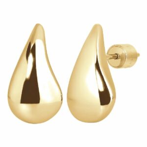 MONO ORECCHINO DONNA IN ACCIAIO IP GOLD CON GOCCIA