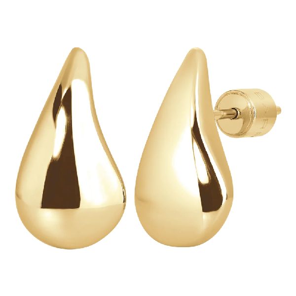 MONO ORECCHINO DONNA IN ACCIAIO IP GOLD CON GOCCIA
