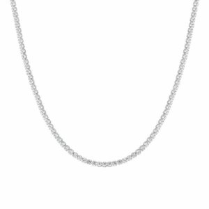 COLLANA TENNIS DONNA IN ACCIAIO CON ZIRCONI BIANCHI