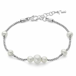 Bracciale in argento con perle Oriente