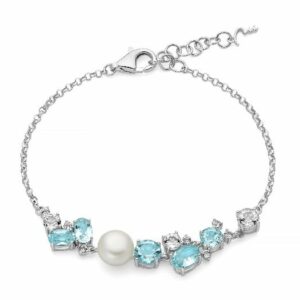 Bracciale Celestia con perla Oriente e Gemma del Cielo