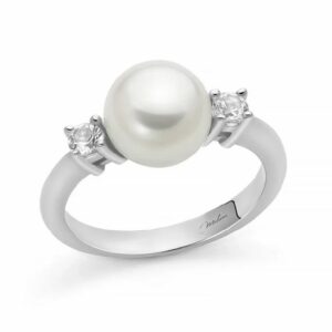 ANELLO EVA IN ARGENTO 925% CON PERLA E TOPAZI