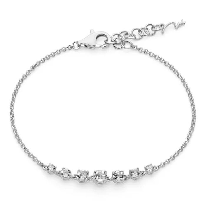Bracciale con topazi bianchi