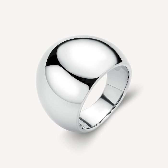 Anello a fascia in acciaio 316L.