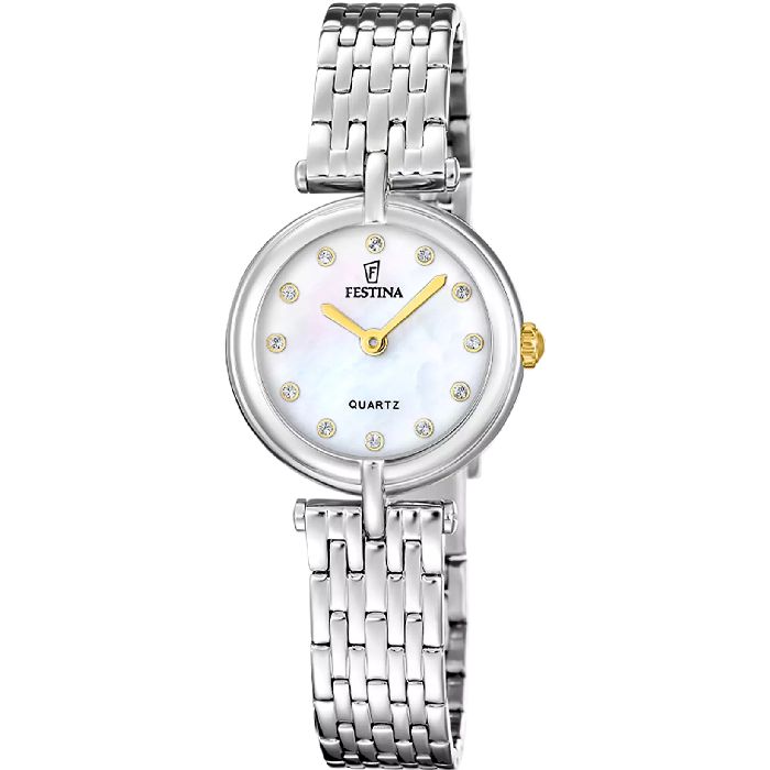 Orologio Festina Mademoiselle F20789/3 blanco cinghia acciaio inossidabile, donna